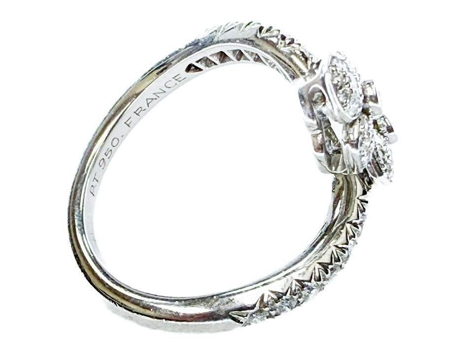 Tiffany & Co. Petal Bypass  ~.70ctw Diamond Ring, Made in France,
