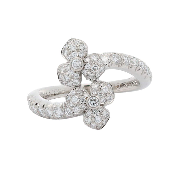 Tiffany & Co. Petal Bypass  ~.70ctw Diamond Ring, Made in France,