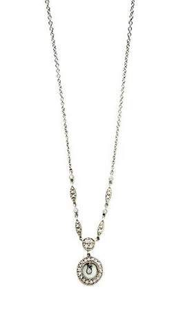 14K White Gold  ~.20ctw Diamond Necklace Provident Jewelery