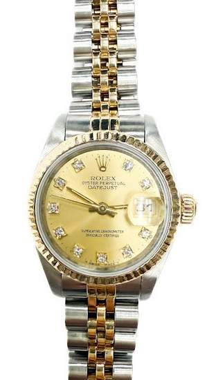 Pre-Owned Rolex Datejust Ladies 18k and Steel