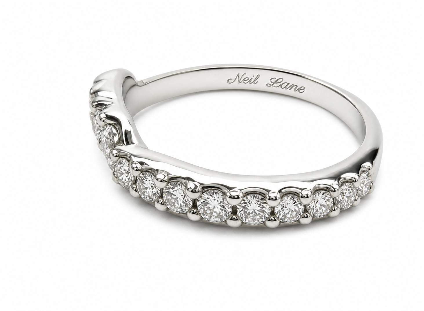 14K Diamond Wedding Band Wrap, Designer Neil Lane