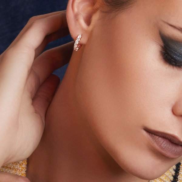 Roberto Coin Diamond Huggy Earrings Provident Jewelery