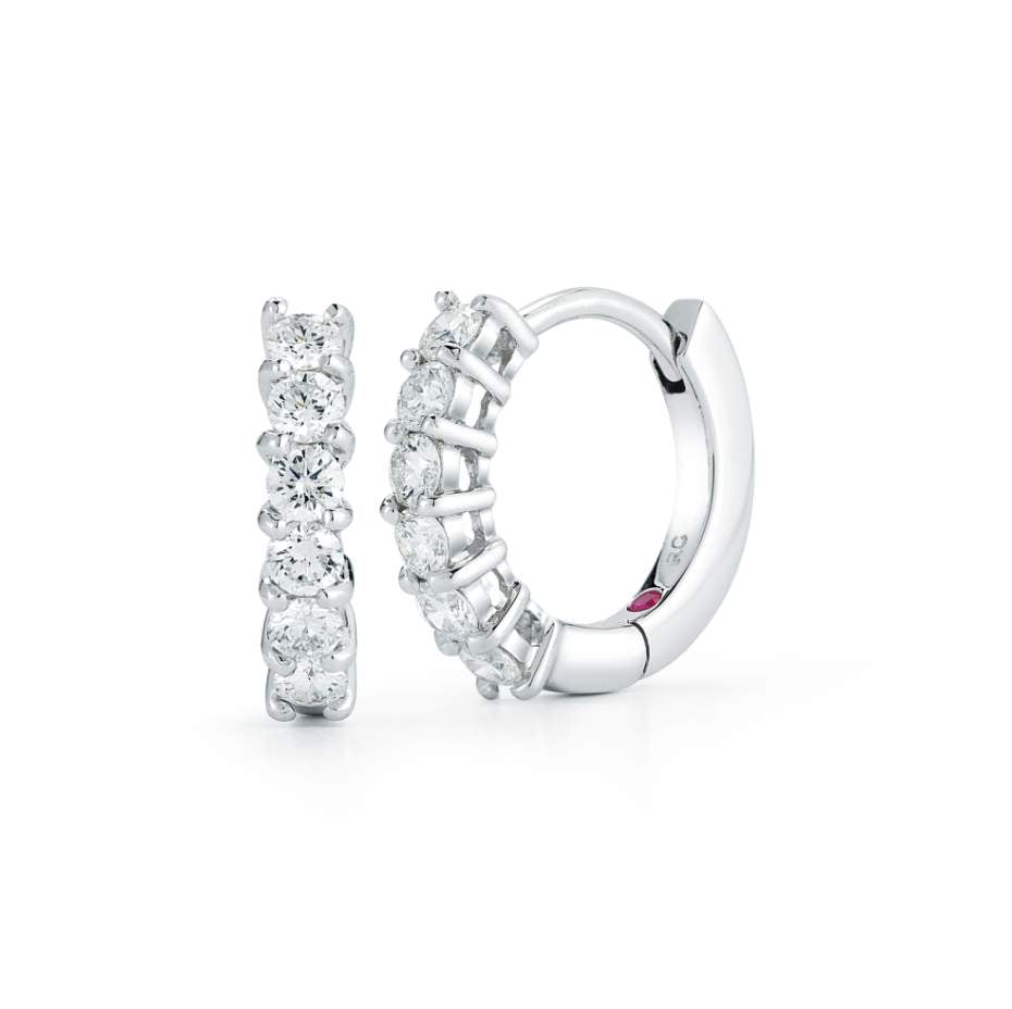 Roberto Coin Diamond Huggy Earrings Provident Jewelery