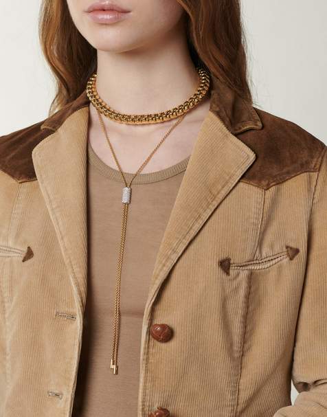 Fope 18K White Double sided Slider Aria Lariat style Necklace with diamonds