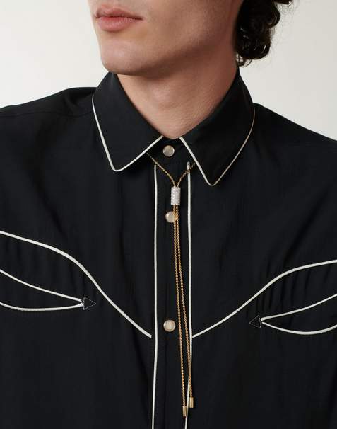 Fope 18K White Double sided Slider Aria Lariat style Necklace with diamonds