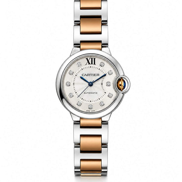 Pre-Owned 18K Stainless Steel Cartier Ballon Bleu