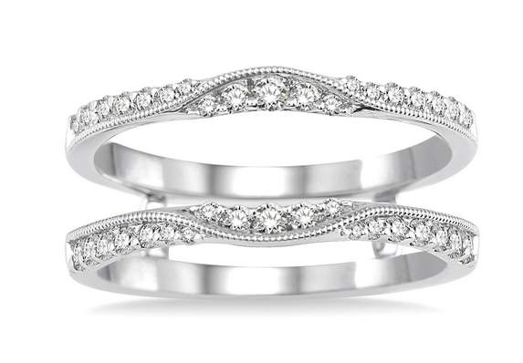 14K  Diamond Insert Ring