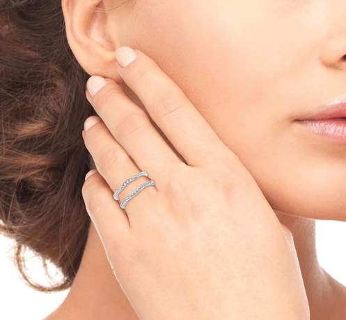 14K  Diamond Insert Ring