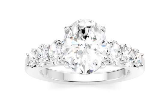 14KW Semi-Mount Diamond Engagement Ring, NO Center Stone Provident Jewelery