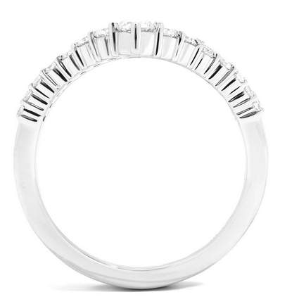 18KW Couture Dagr Chevron Band with Diamond