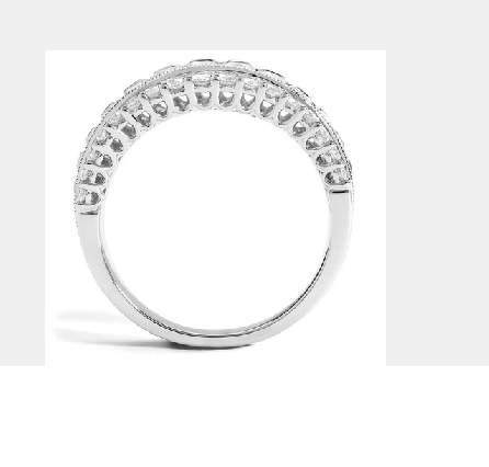 18KW Couture Classic 4-Row Diamond Ring