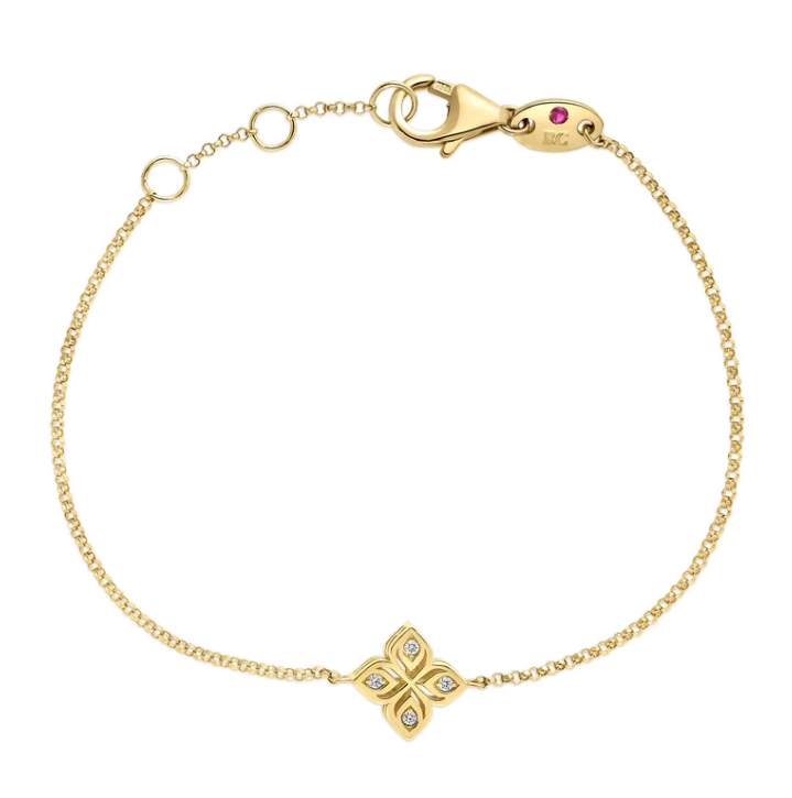 18K Yellow Gold Diamond Arabesque Bracelet Provident Jewelery