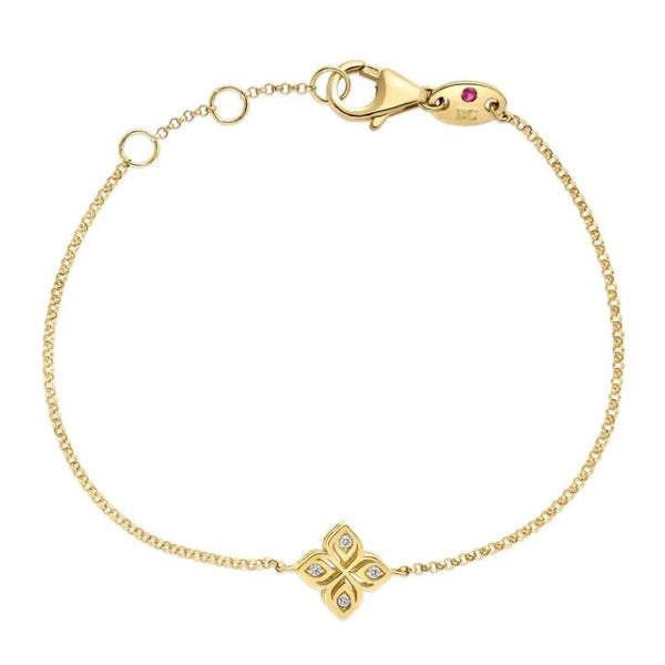 18K Yellow Gold Diamond Arabesque Bracelet Provident Jewelery