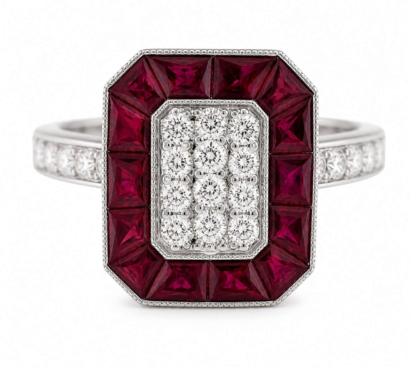 18K Ruby and Diamond Ring