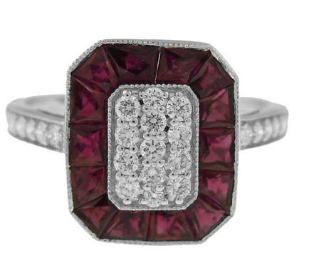 18K Ruby and Diamond Ring Provident Jewelery