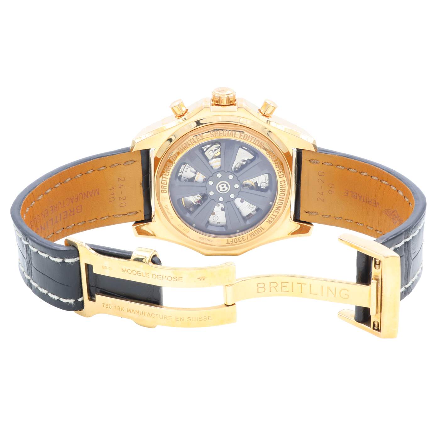 Pre-Owned Breitling for Bentley 18kt Yellow Gold Chronograph Watch
