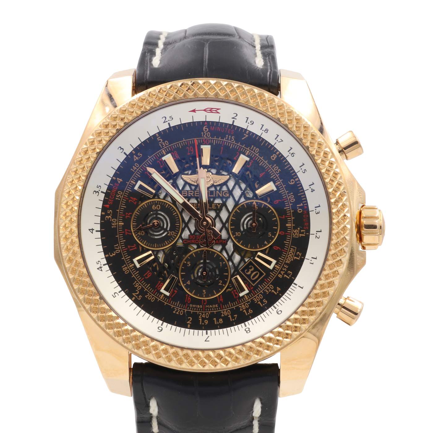 Pre-Owned Breitling for Bentley 18kt Yellow Gold Chronograph Watch