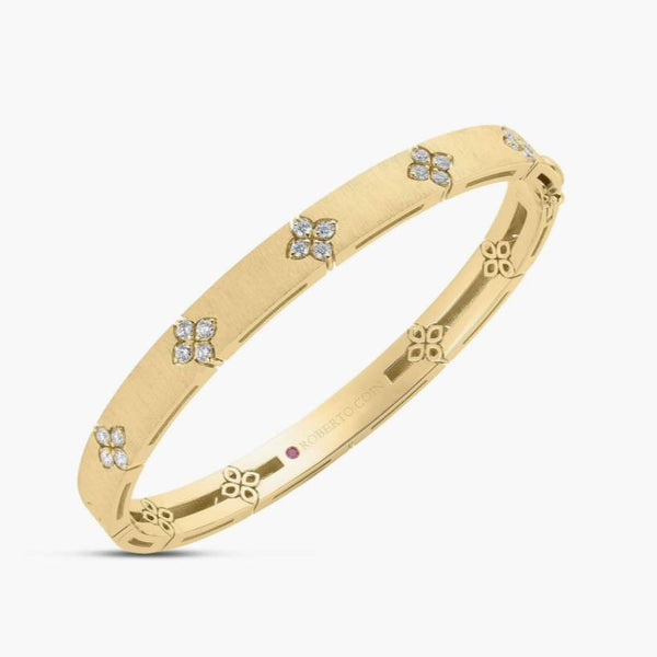 Roberto Coin 18K Love In Verona Diamond Accent Bangle