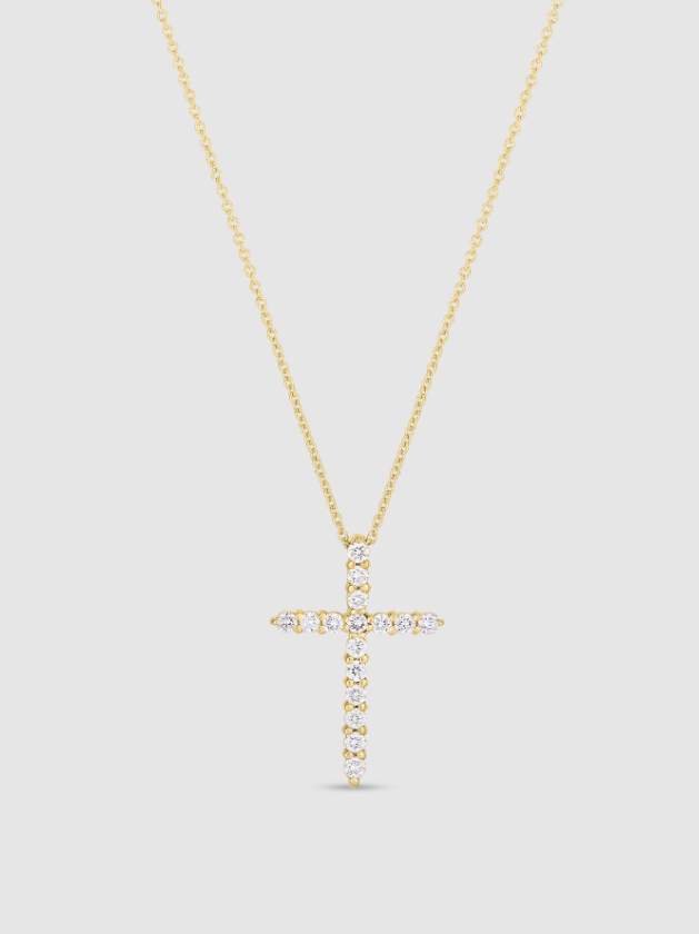 Roberto Coin 18K Tiny Treasures Bigger Diamond Cross Provident Jewelery