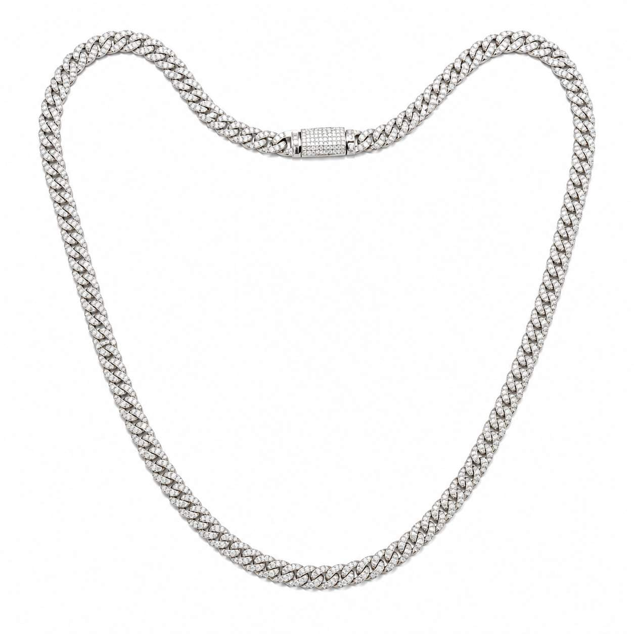 14K Heavy Diamond Pave Chain
