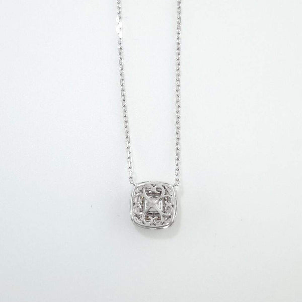 18KW Fancy  Pink And White Diamond Necklace Provident Jewelery