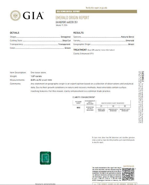 18K Yellow Gold And Platinum  Emerald With 2 Heart Diamond Ring Provident Jewelery