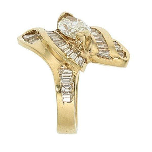 14K Yellow Gold Diamond ring weighing ~2.54ct total weight Provident Jewelery