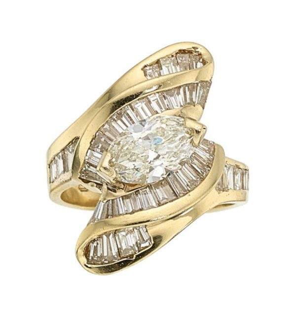 14K Yellow Gold Diamond ring weighing ~2.54ct total weight Provident Jewelery