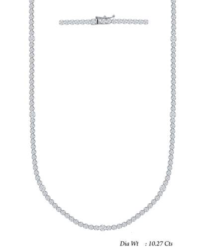 14K Diamond Tennis Necklace Provident Jewelery