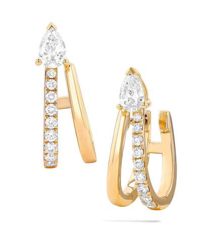 18K Diamond Earrings Provident Jewelery