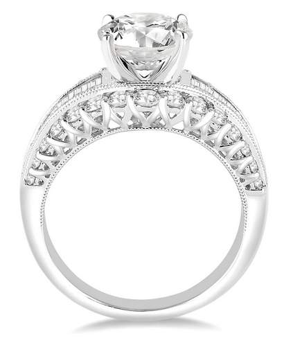 14K Diamond Semi Mounting, NO Center Stone
