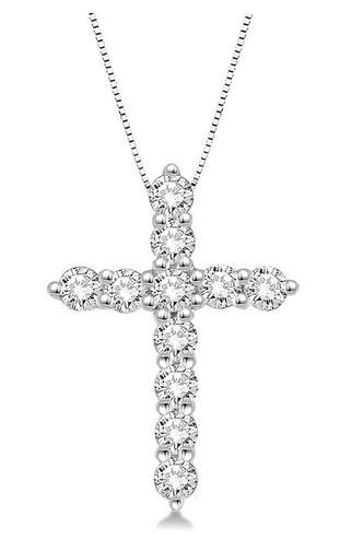 14K Diamond Cross Provident Jewelery