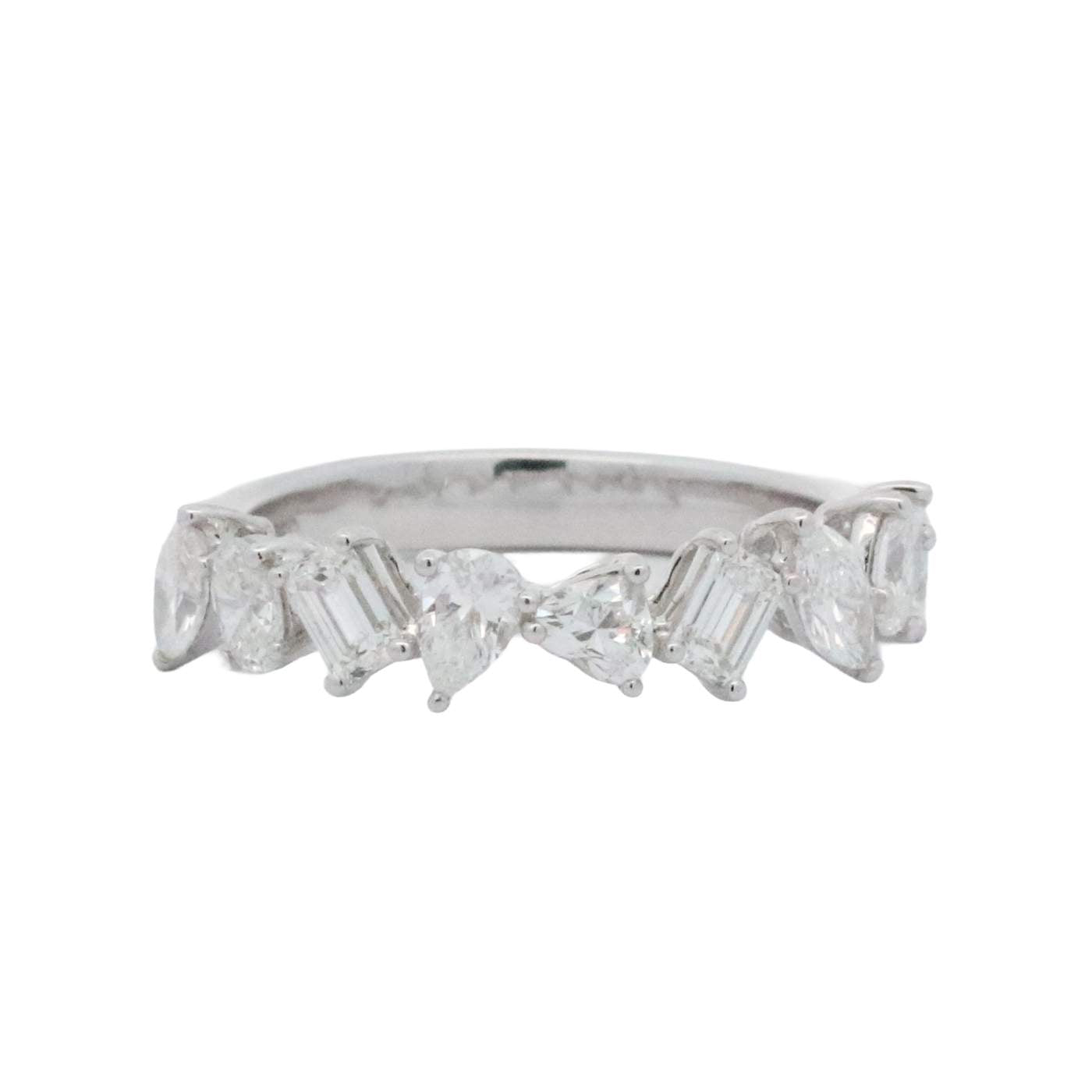 18K Mix Cut Diamond Wedding Band/Ring Provident Jewelery