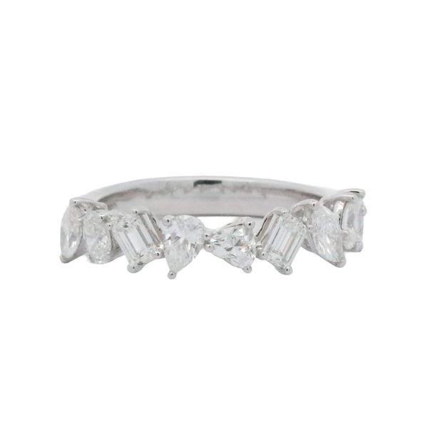 18K Mix Cut Diamond Wedding Band/Ring Provident Jewelery