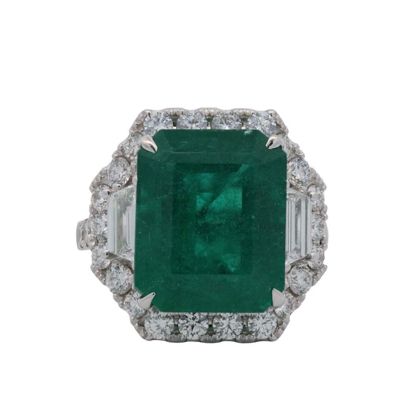 18K Emerald and Diamond Ring Provident Jewelery