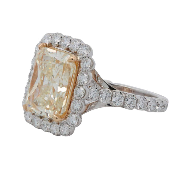 18K Diamond Halo Diamond Ring Provident Jewelery