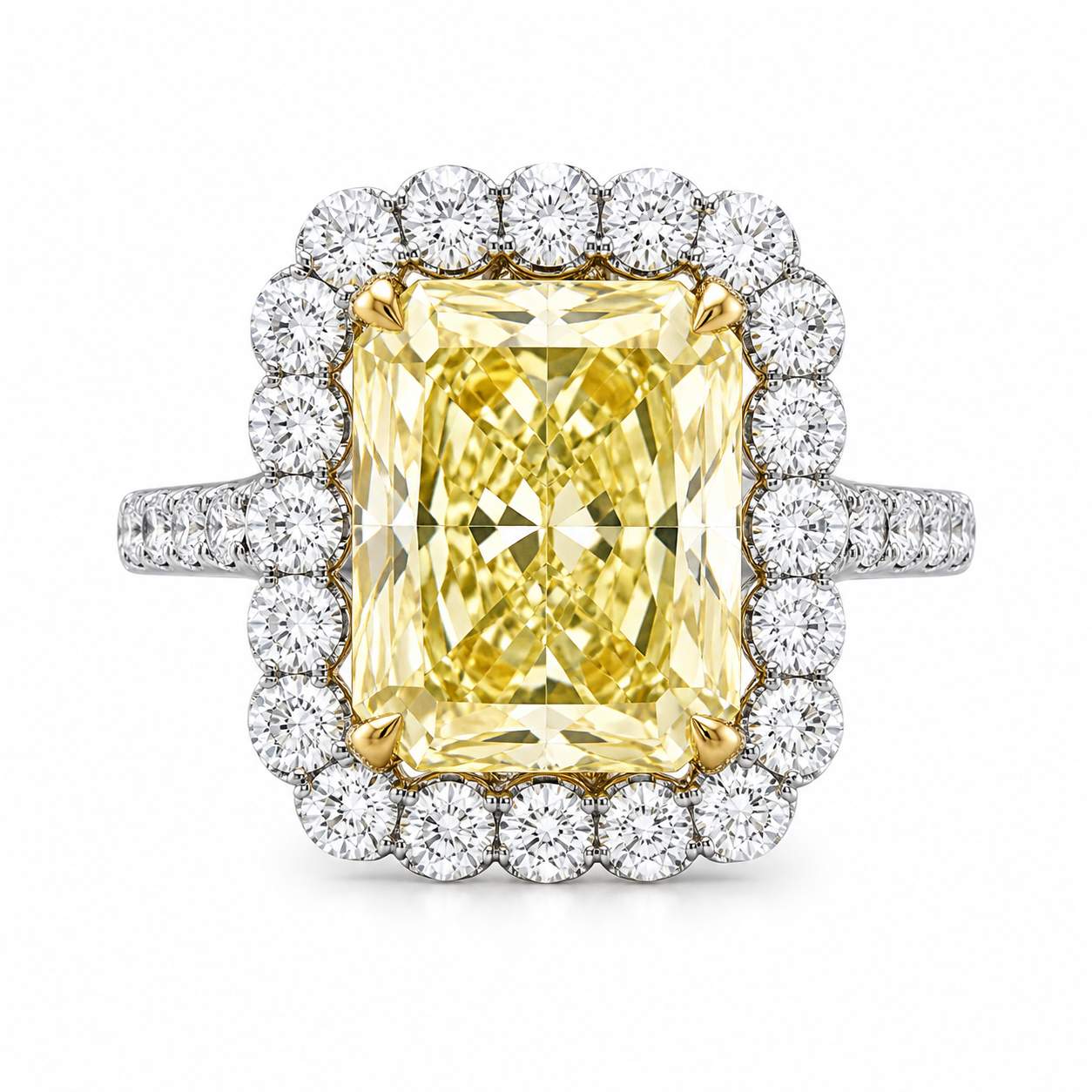 18K Diamond Halo Diamond Ring