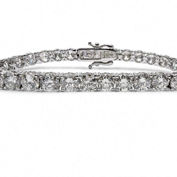 14K Diamond Tennis Bracelet ~19.25 Ctw