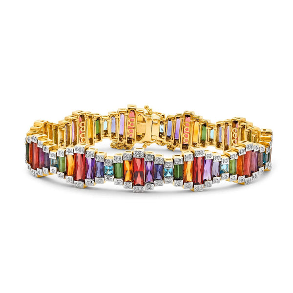 Bellarri Ultimate Color Collection 14K Yellow Gold Multi-Gemstone Bracelet