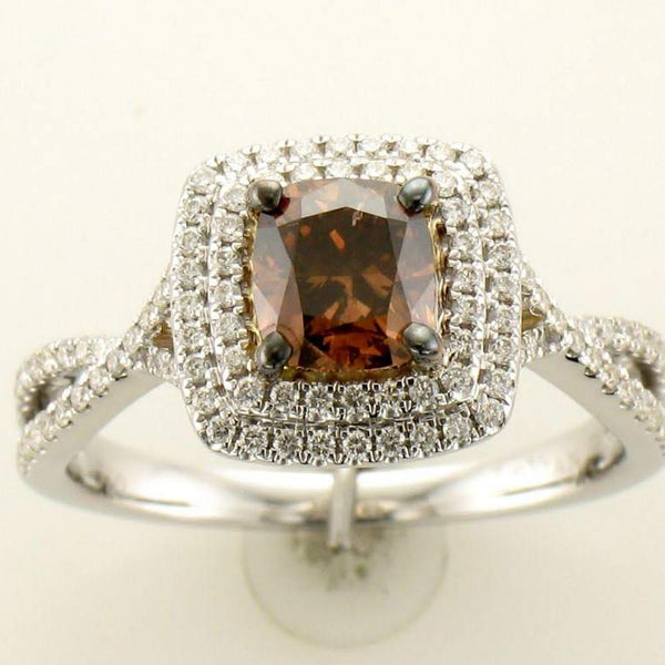 New Levian Couture 18K Vanilla Gold  Chocolate Diamond Ring