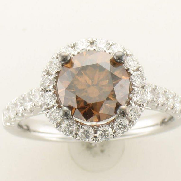 New Levian Couture 18K Vanilla Gold Chocolate Diamond Ring