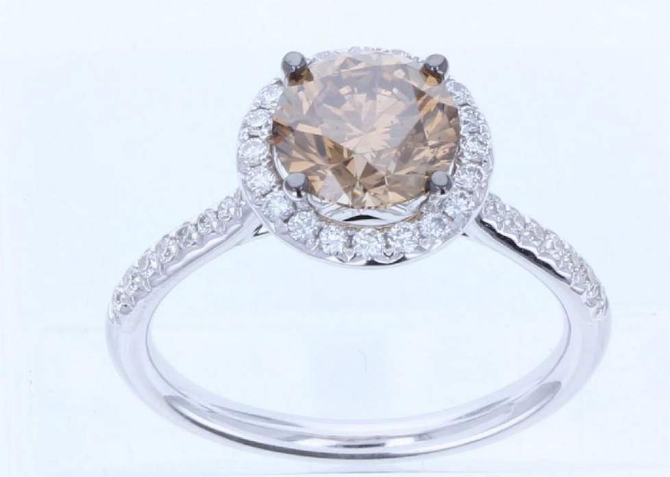 New Levian Couture 18K Vanilla Gold Chocolate Diamond Ring Provident Jewelery