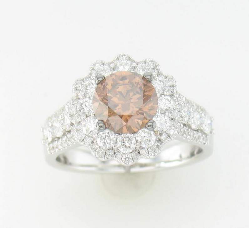 New Levian Couture 18K Vanilla Gold Chocolate Diamond Ring Provident Jewelery