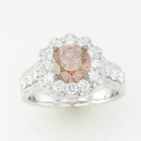 New Levian Couture 18K Vanilla Gold Chocolate Diamond Ring Provident Jewelery