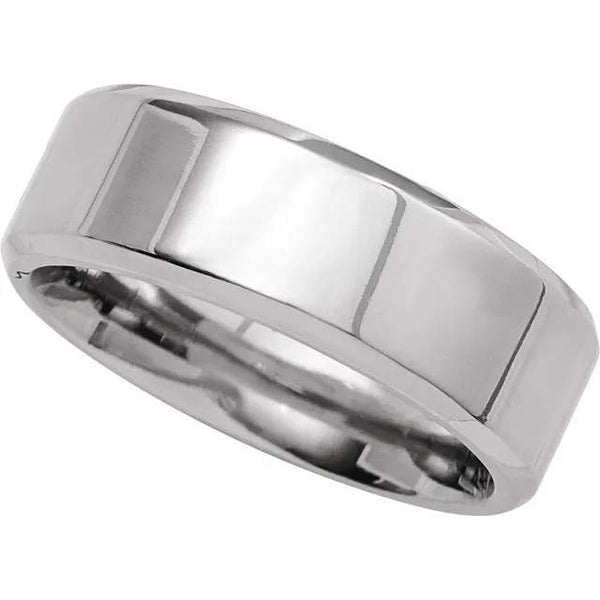 14k Gold Wedding Band, 8mm