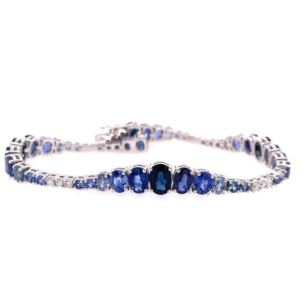 Ruchi New York, 18K Sapphire And Diamond Wave Bracelet