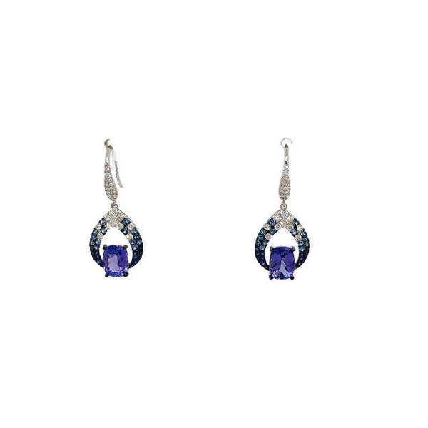 Ruchi of NY, 18K Tanzanite, Sapphire And Diamond Earrings