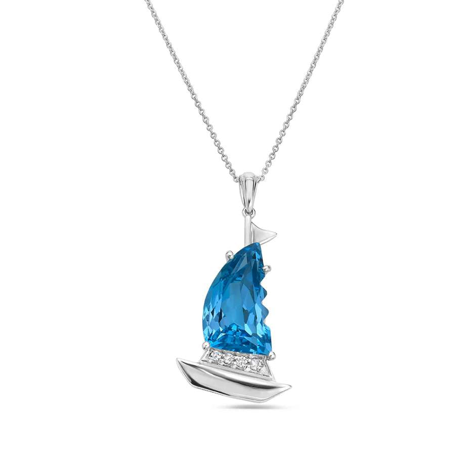14k SailBoat Pendant