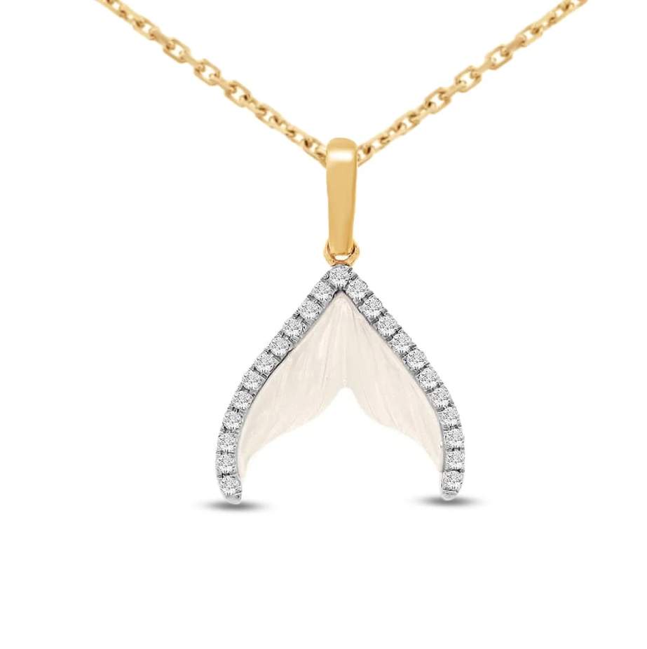 Diamond And Mother Of Pearl Mermaid Tail