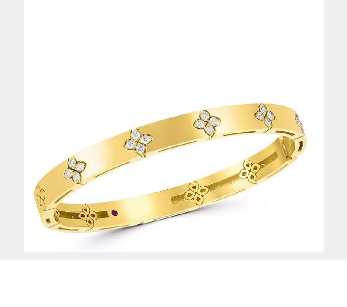 Roberto Coin 18K Diamond Love In Verona Bangle